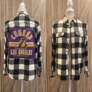 Lakers upcycled flannel